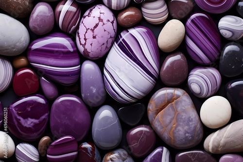 Colorful sea stones background, colored beach stones background, small stones wallpaper, colorful pebble background photo