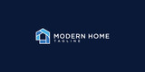 modern home property logo design vector