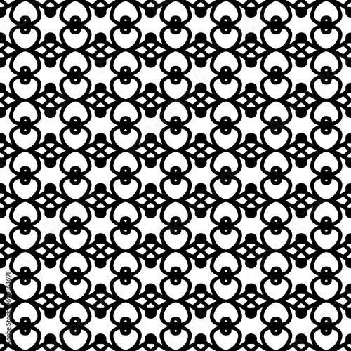 Seamless geometric repeating islamic patterns. Black and white pattern texture. Mosaic ornaments.One color wallpaper.