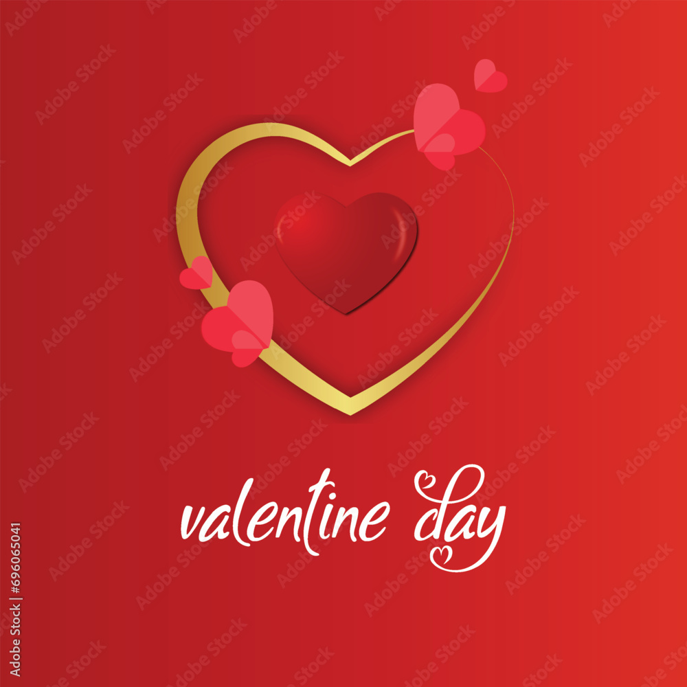 Happy Valentine's Day Vector design, Happy Valentine's Day banner, Valentine's Day design, Valentine' day background, Happy Valentine's Day. Handwritten calligraphic lettering 