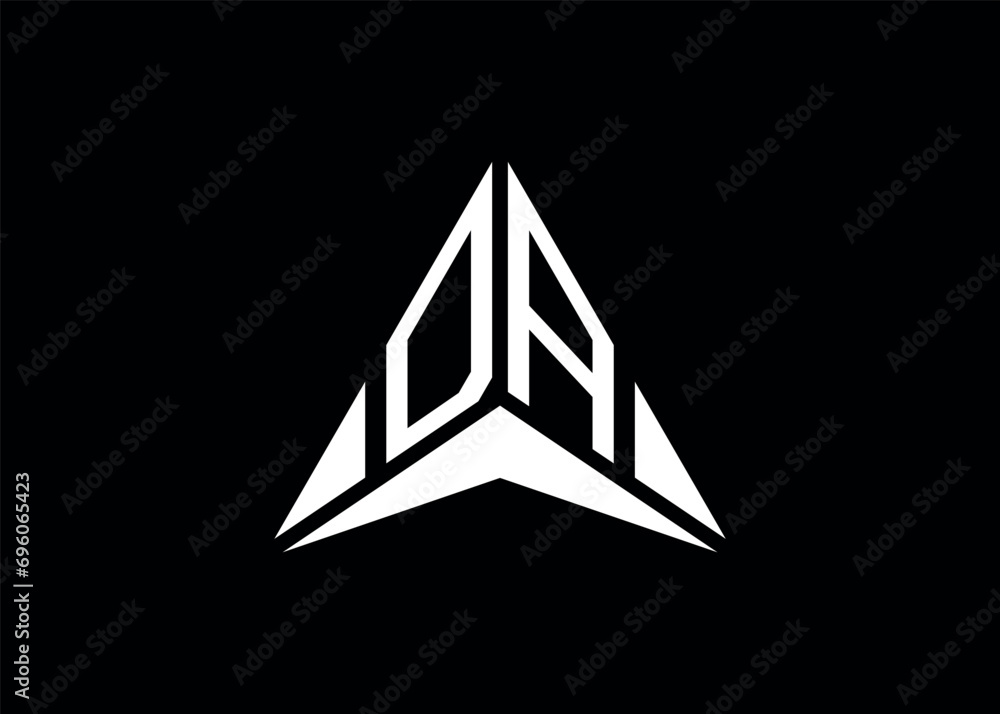 DA Creative and initials modern minimalist ARROW vector DA Creative and initials modern minimalist ARROW vector