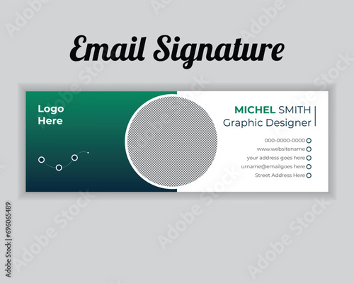 Email signature template design template,
Creative official email signature template design vector,