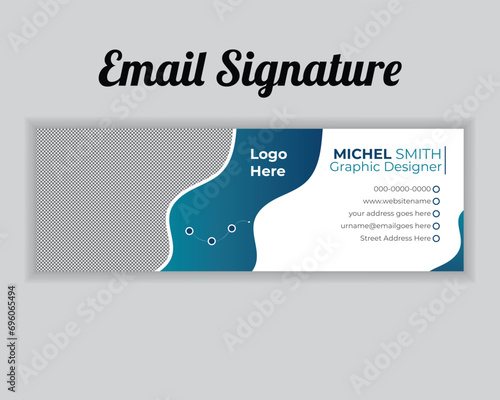 Email signature template design template,