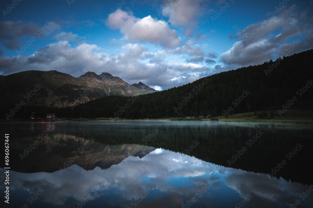 Twilight Serenity at Engadin Lake
