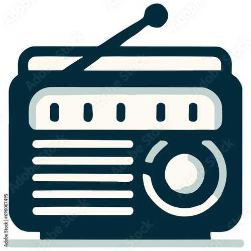 Retro Vector Icon - Radio