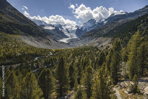 Scenic Alpine Valley in Engadin