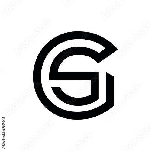 GS logo icon vector