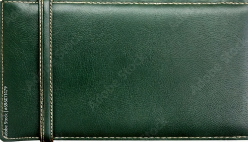dark green leather cover