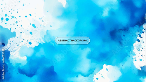 Watercolor painted colorful abstract background