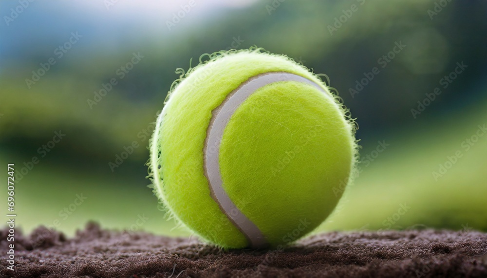 lose up of tennis ball