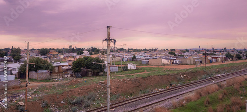View of Soweto, famous township near the city of Johannesburg, South Africa