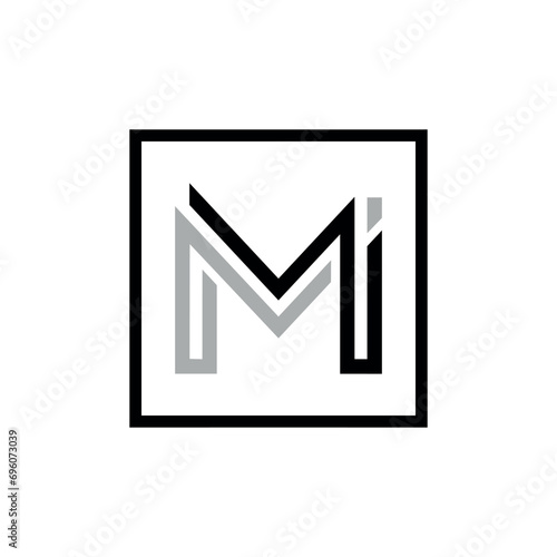 MI minimalist logo