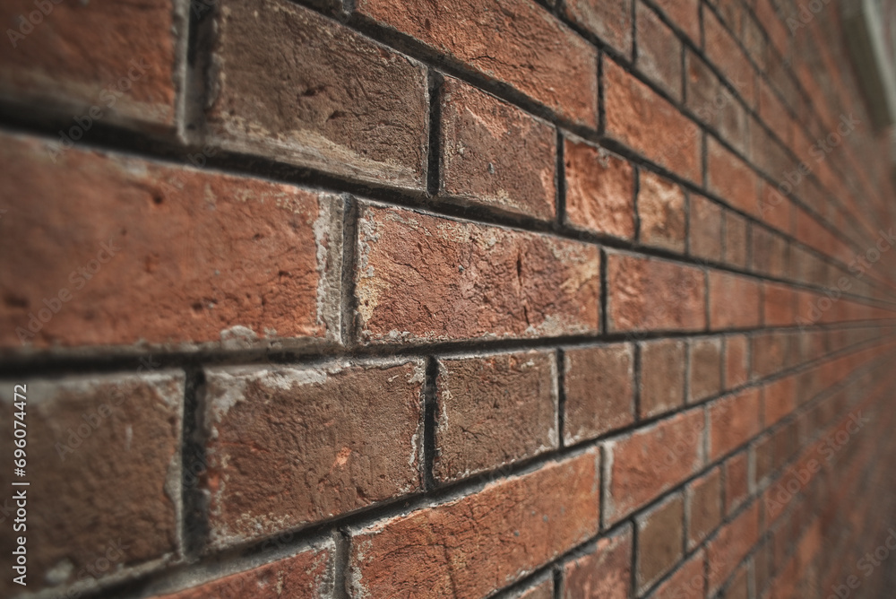 Perspective of Detail Texture and surface of Brick wall Perspective of Detail Texture and surface of Brick wall