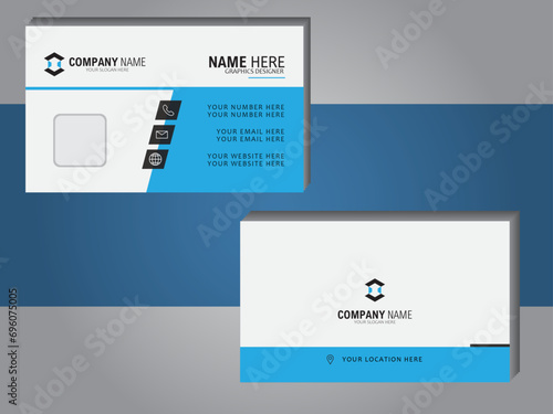 Business card desine template photo