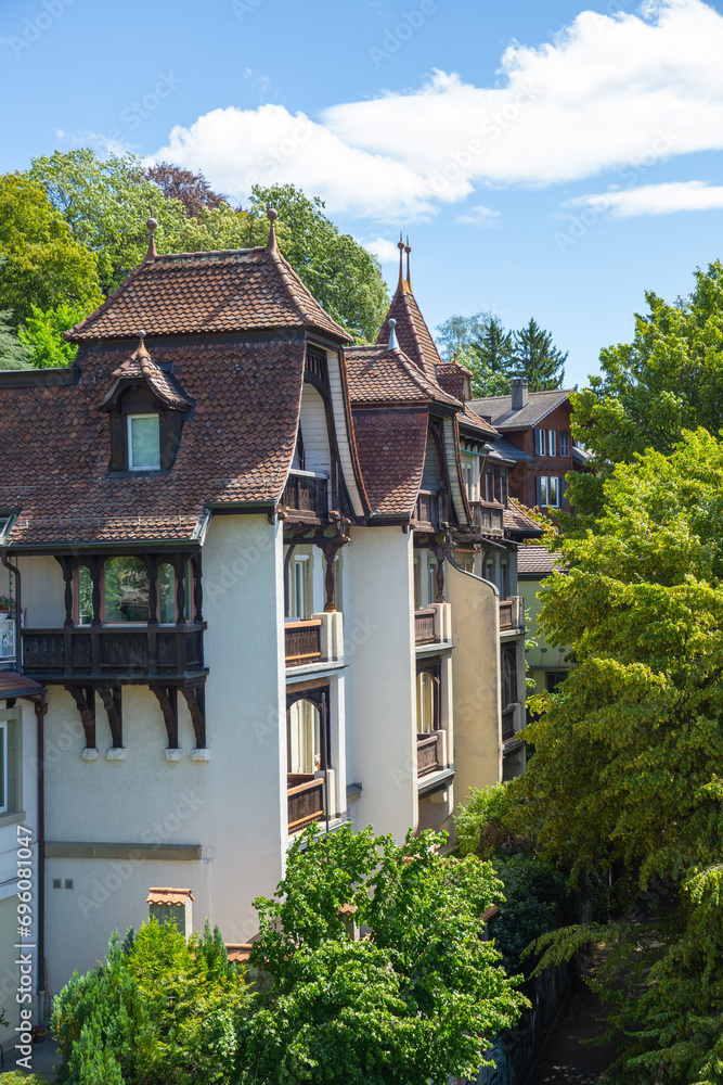 the residential area on the mountain, Bern, Switzerland