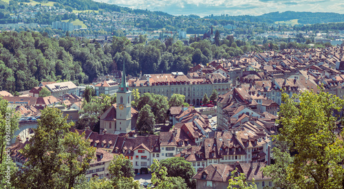 panoramic view of Bern old town, Switzerland