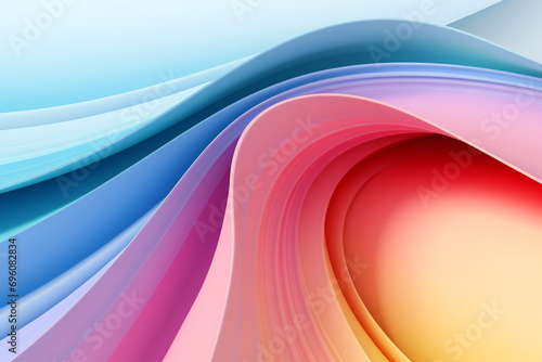 Abstract bright colorful curved lines  background design