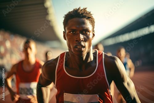 Portrait of an athlete - runner.