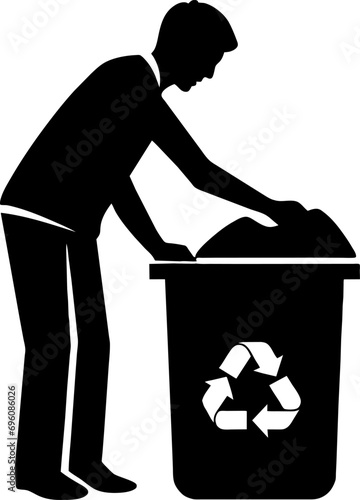 trash icon or logo isolated sign symbol vector illustration - high quality black style vector icons