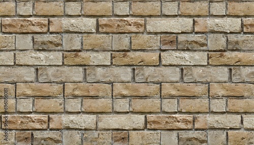 brick wall seamless texture beige stone pattern background