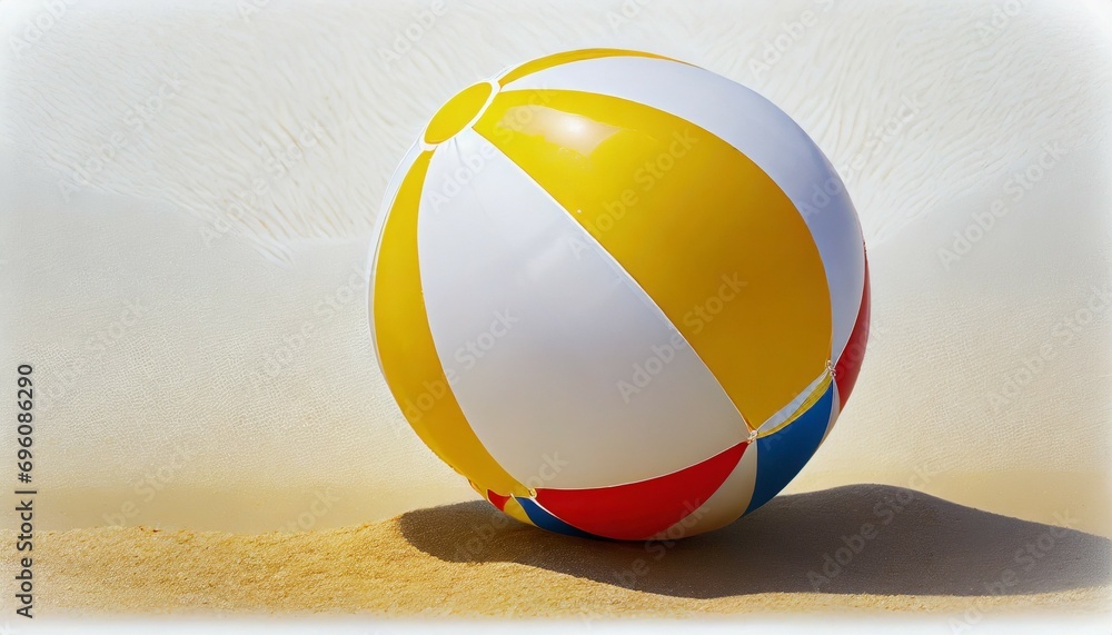 beach ball on white