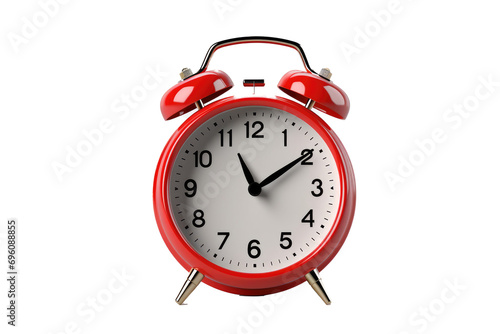 3d Retro Red Alarm Clock