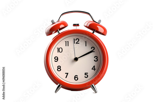 3d Retro Red Alarm Clock