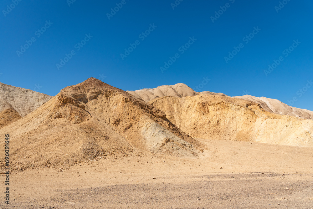 Yellow mountains in the Death Valley