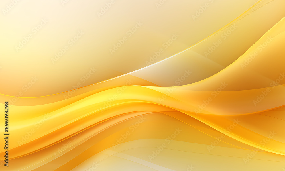 Obraz premium Abstract yellow horizontal wavy background in the style of dynamic energy flow 