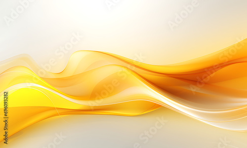 Abstract yellow wavy background in the style of energetic lines, gold and amber, abstract minimalist lines, smooth and curved lines 