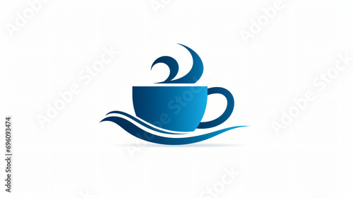 Coffee cup logo vector illustration photo