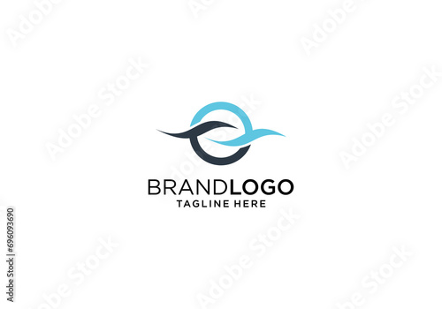  Ocean wave modern logo design