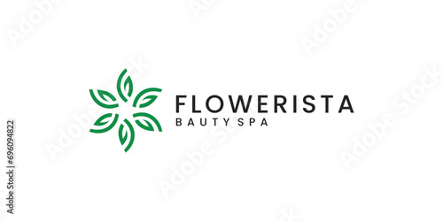 creative of beauty flower logo icon. design for business of luxury, elegant, minimalist.