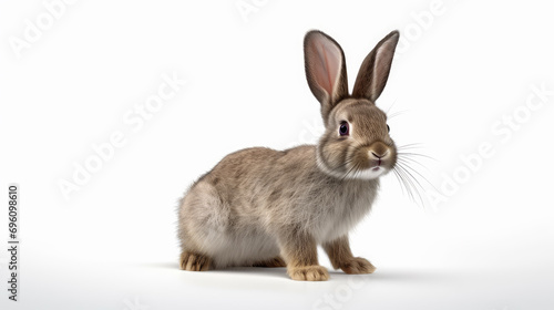 Fluffy domestic rabbit