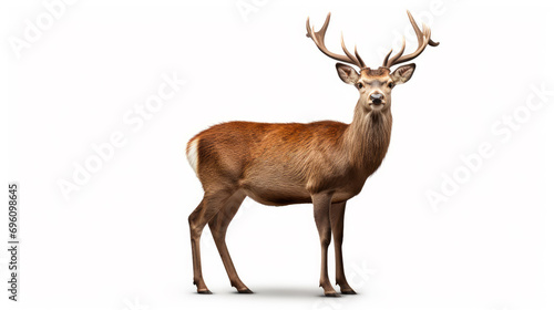 Majestic deer with antlers