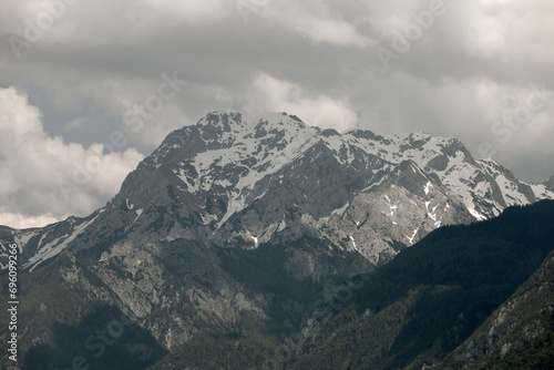 Summer landscape of the Kamnik Alps in Slovenia  Europe