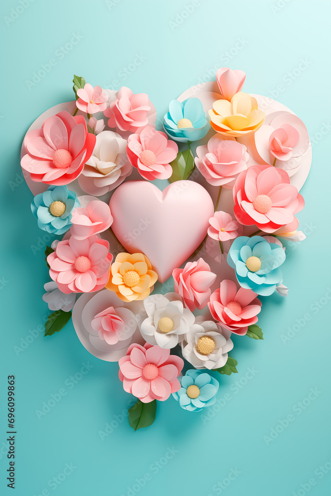 Pastel colored Valrntines day background Pastel colored Valrntines day background