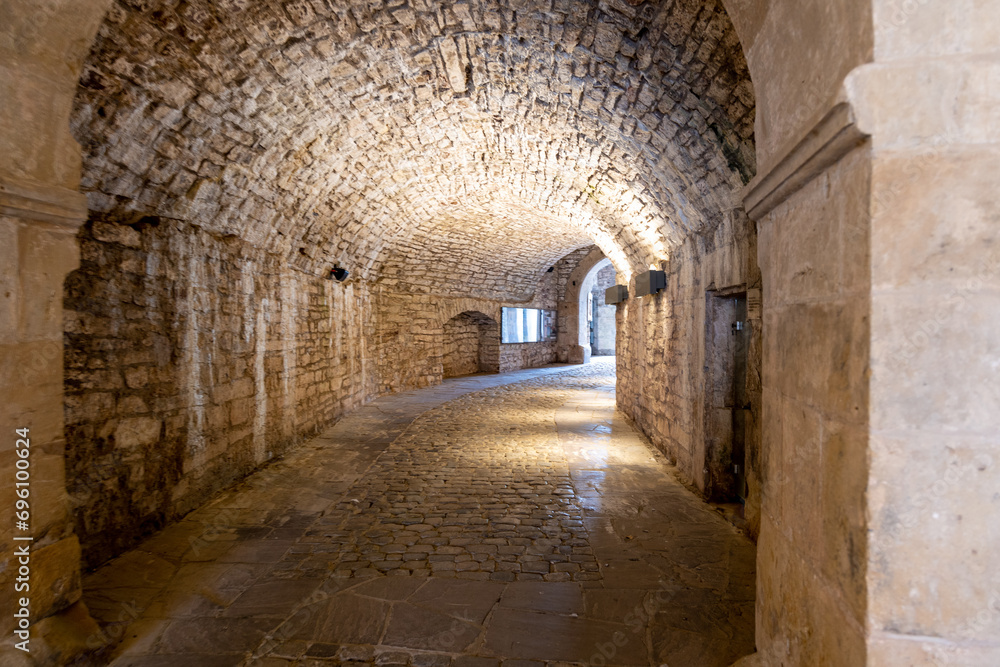 Photo of an ancient underground tunnel