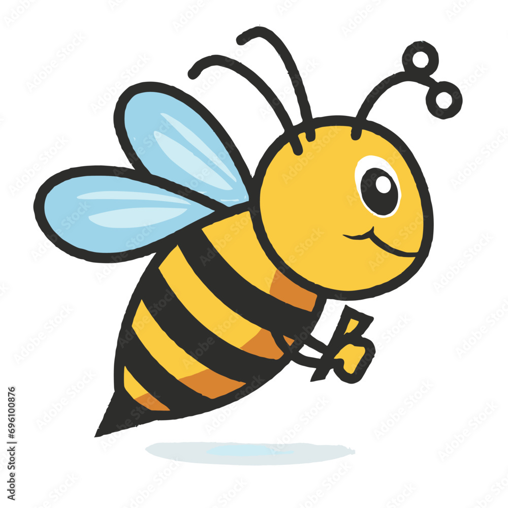 Ellipse shape with honey bee icon Ellipse shape with honey bee icon