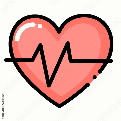 Heart cpr medical icon vector design