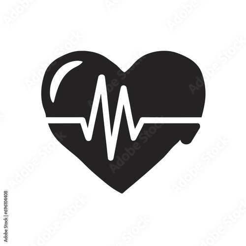Heart cpr medical icon vector design