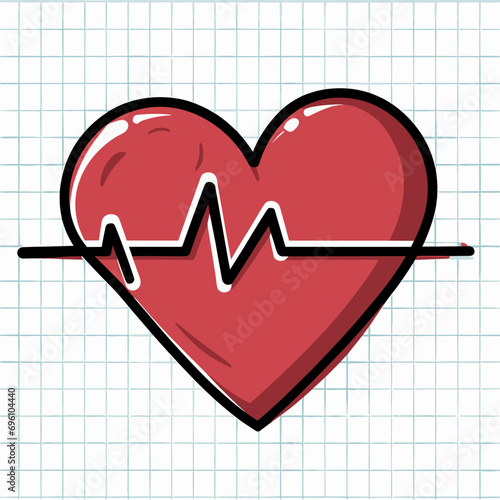 Heart cpr medical icon vector design