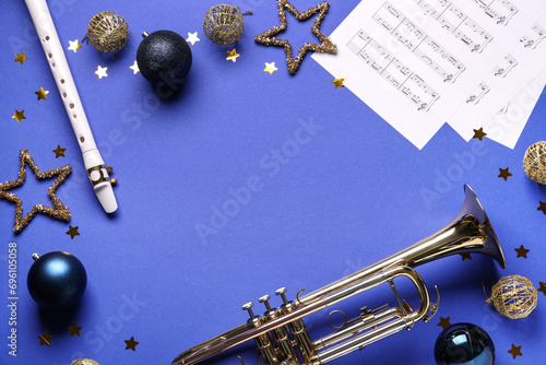 Flute and trumpet with Chri...