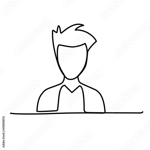 avatar continuous line art