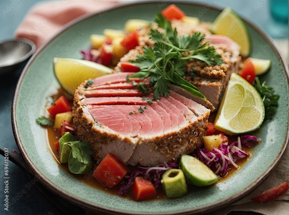 Tuna recipe, food, fish, plate, cooking