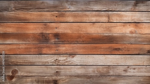 Warm-toned wooden planks with natural grain and knots