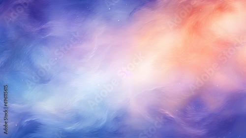 Abstract cosmic nebula with a blend of blue and red hues
