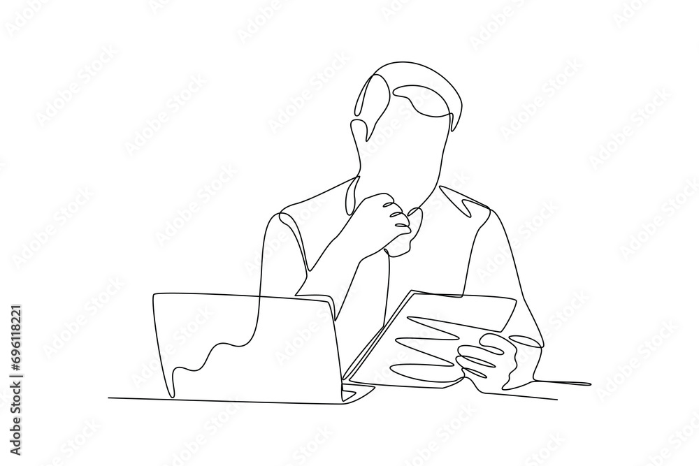Continuous one line drawing Recruitment or hiring process concept. Doodle vector illustration. Continuous one line drawing Recruitment or hiring process concept. Doodle vector illustration.