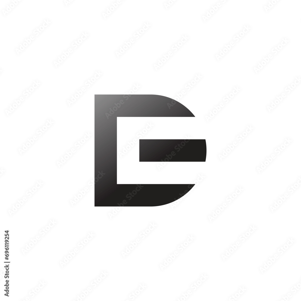 ED or DE initial modern monogram letter logo design ED or DE initial modern monogram letter logo design