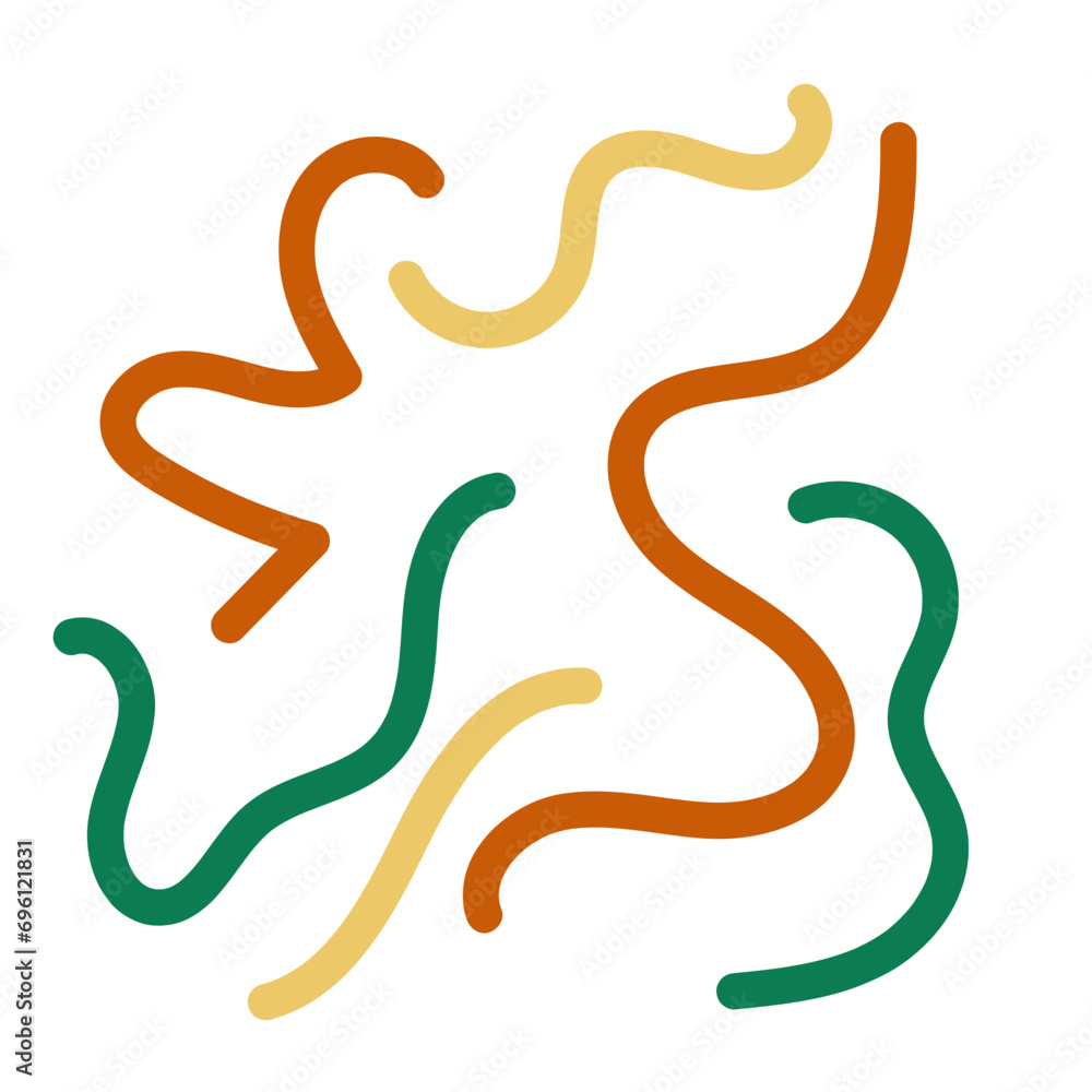 Obraz premium Retro squiggly scribble backdrop 